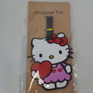 Hello Kitty Red and Pink Bag Tag